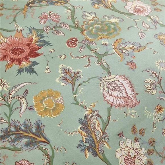 NEW Anthro Green Floral Queen / King Size Boho Comforter Bedding & Sham Case Set - Picture 5 of 9